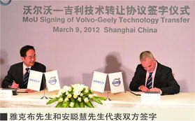 沃爾沃與吉利深化技術共享，共同驅動未來出行新篇章